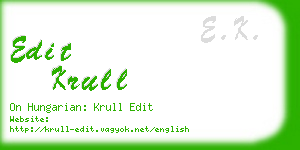 edit krull business card